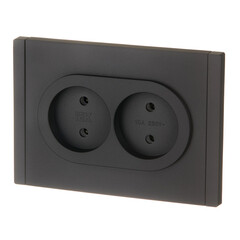 Розетка IEK Forte&Piano FP126 встраиваемая черная (FP-R20-10-1-K02) - фото 4