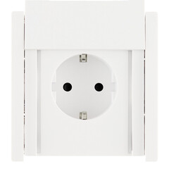 Розетка IEK Forte&Piano FP219 встраиваемая белая со шторками с крышкой (FP-R16-16-1-44-K01) - фото 4