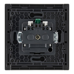 Розетка IEK Forte&Piano FP113 встраиваемая черная со шторками (FP-R14-16-1-K02) - фото 5