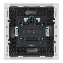 Розетка IEK Forte&Piano FP213 встраиваемая белая со шторками (FP-R14-16-1-K01) - фото 5