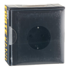 Розетка IEK Forte&Piano FP114 встраиваемая черная (FP-R11-16-1-K02) - фото 3