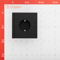 Розетка IEK Forte&Piano FP114 встраиваемая черная (FP-R11-16-1-K02) - фото 2