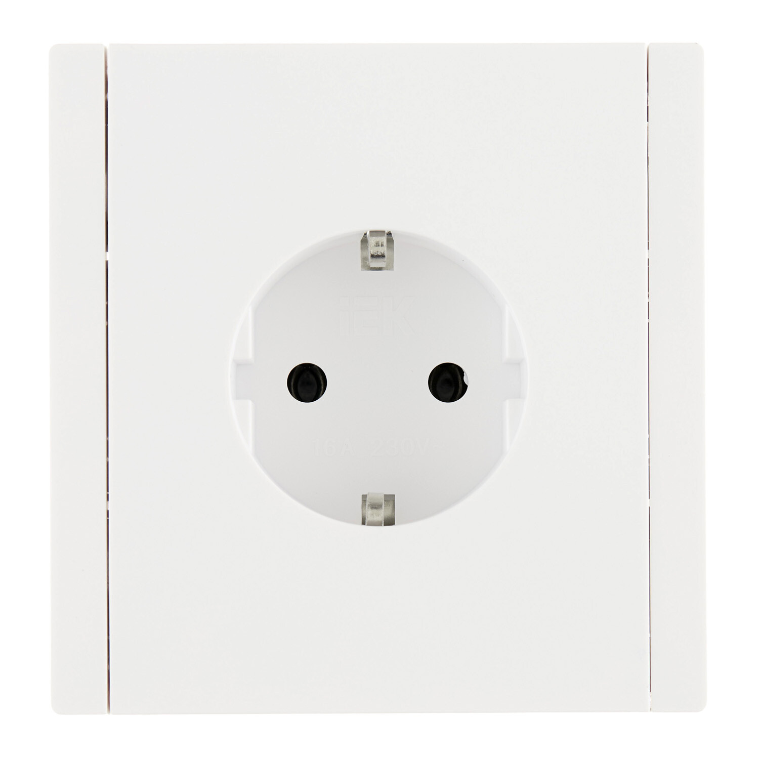 Изображение товара Встраиваемая розетка IEK Forte&Piano FP214 белая IP44 с заземлением