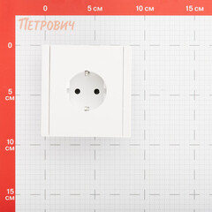Розетка IEK Forte&Piano FP214 встраиваемая белая (FP-R11-16-1-K01) - фото 2