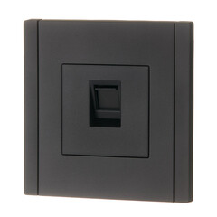 Розетка компьютерная IEK Forte&Piano FP132 встраиваемая черная RJ45 (FP-K10-1-K02) - фото 4