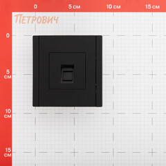 Розетка компьютерная IEK Forte&Piano FP132 встраиваемая черная RJ45 (FP-K10-1-K02) - фото 2