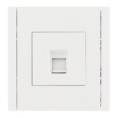 Изображение товара Розетка компьютерная IEK Forte&Piano FP232 встраиваемая белая RJ45 (FP-K10-1-K01)