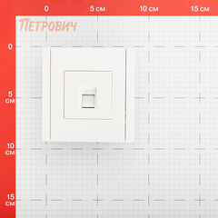 Розетка компьютерная IEK Forte&Piano FP232 встраиваемая белая RJ45 (FP-K10-1-K01) - фото 2