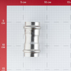 Муфта Valtec (VTi.903.I.002828) 28х28 мм нержавеющая сталь - фото 2