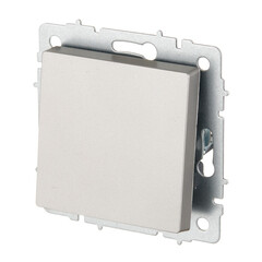 Выключатель IEK Brite ВС10-1-3-БрС одноклавишный встраиваемый сталь перекрестный (BR-V13-0-10-K46) - фото 4