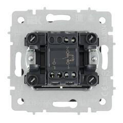 Выключатель IEK Brite ВС10-1-7-БрЧ одноклавишный встраиваемый черный проходной с подсветкой (BR-V12-1-10-K02) - фото 3