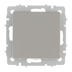 Изображение товара Выключатель IEK Brite ВС10-1-6-БрС одноклавишный встраиваемый сталь проходной (BR-V12-0-10-K46)