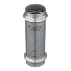 Муфта Valtec (VTi.904.I.002828) 28х28 мм надвижная нержавеющая сталь - фото 1