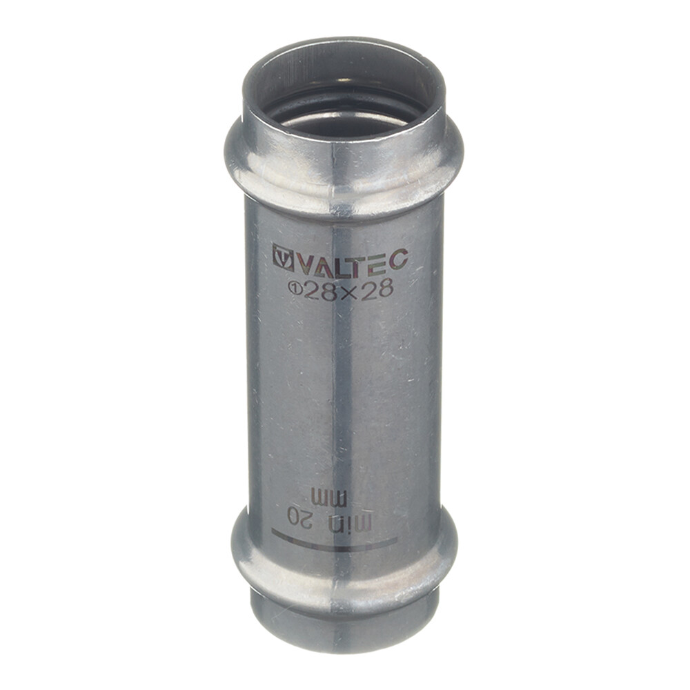 Изображение товара Муфта VALTEC (VTi.904.I.002828) 28х28 мм надвижная нержавеющая сталь