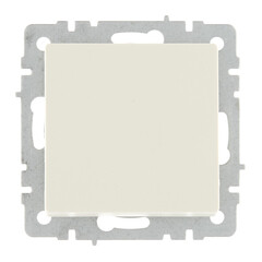 Выключатель IEK Brite ВС10-1-6-БрКр одноклавишный встраиваемый бежевый проходной (BR-V12-0-10-K10) - фото 1