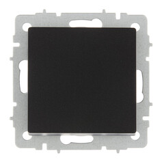 Изображение товара Выключатель IEK Brite ВС10-1-6-БрЧ одноклавишный встраиваемый черный проходной (BR-V12-0-10-K02)