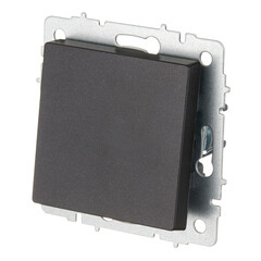 Выключатель IEK Brite ВС10-1-6-БрЧ одноклавишный встраиваемый черный проходной (BR-V12-0-10-K02) - фото 4