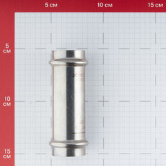 Муфта Valtec (VTi.904.I.002828) 28х28 мм надвижная нержавеющая сталь - фото 2