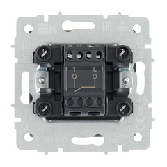 Выключатель IEK Brite ВС10-1-0-БрС одноклавишный встраиваемый сталь (BR-V10-0-10-K46) - фото 5