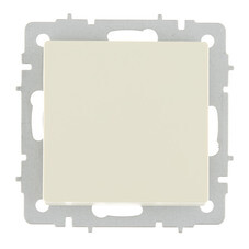 Выключатель IEK Brite ВС10-1-0-БрКр одноклавишный встраиваемый бежевый (BR-V10-0-10-K10)