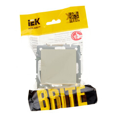 Выключатель IEK Brite ВС10-1-0-БрКр одноклавишный встраиваемый бежевый (BR-V10-0-10-K10) - фото 3