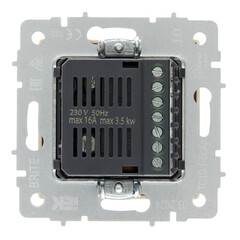 Терморегулятор IEK Brite ТС10-1-БрКр для теплого пола встраиваемый бежевый электронный с индикацией (BR-RT11-K10) - фото 5