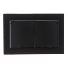 Изображение товара Розетка IEK Brite РСбш12-3-44-Бр встраиваемая черная с крышкой (BR-R26-16-44-K02-F)