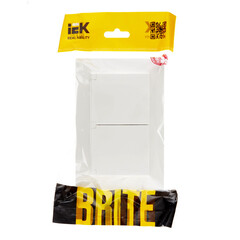 Розетка IEK Brite РСбш12-3-44-БрБ встраиваемая белая с крышкой (BR-R26-16-44-K01-F) - фото 3