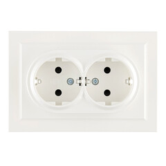 Розетка IEK Brite РСш12-3-БрБ встраиваемая белая со шторками (BR-R24-16-K01-F) - фото 1