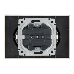 Розетка IEK Brite РС12-3-БрС встраиваемая сталь (BR-R21-16-K46-F) - фото 5