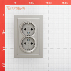 Розетка IEK Brite РС12-3-БрС встраиваемая сталь (BR-R21-16-K46-F) - фото 2