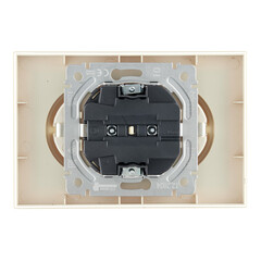 Розетка IEK Brite РС12-3-БрКр встраиваемая бежевая (BR-R21-16-K10-F) - фото 5