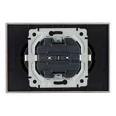 Розетка IEK Brite РС12-3-БрЧ встраиваемая черная (BR-R21-16-K02-F) - фото 5