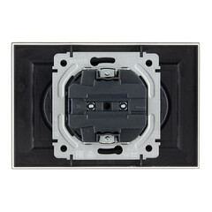 Розетка IEK Brite РС12-2-БрС встраиваемая сталь (BR-R20-10-K46-F) - фото 5