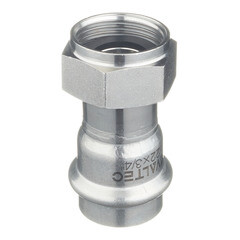 Соединитель VALTEC (VTi.908.I.002205) 22 мм х 3/4 ВР(г) нержавеющая сталь с накидной гайкой - фото 2