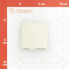 Розетка IEK Brite РСбш10-3-БрКр встраиваемая бежевая со шторками (BR-R16-16-K10) - фото 2