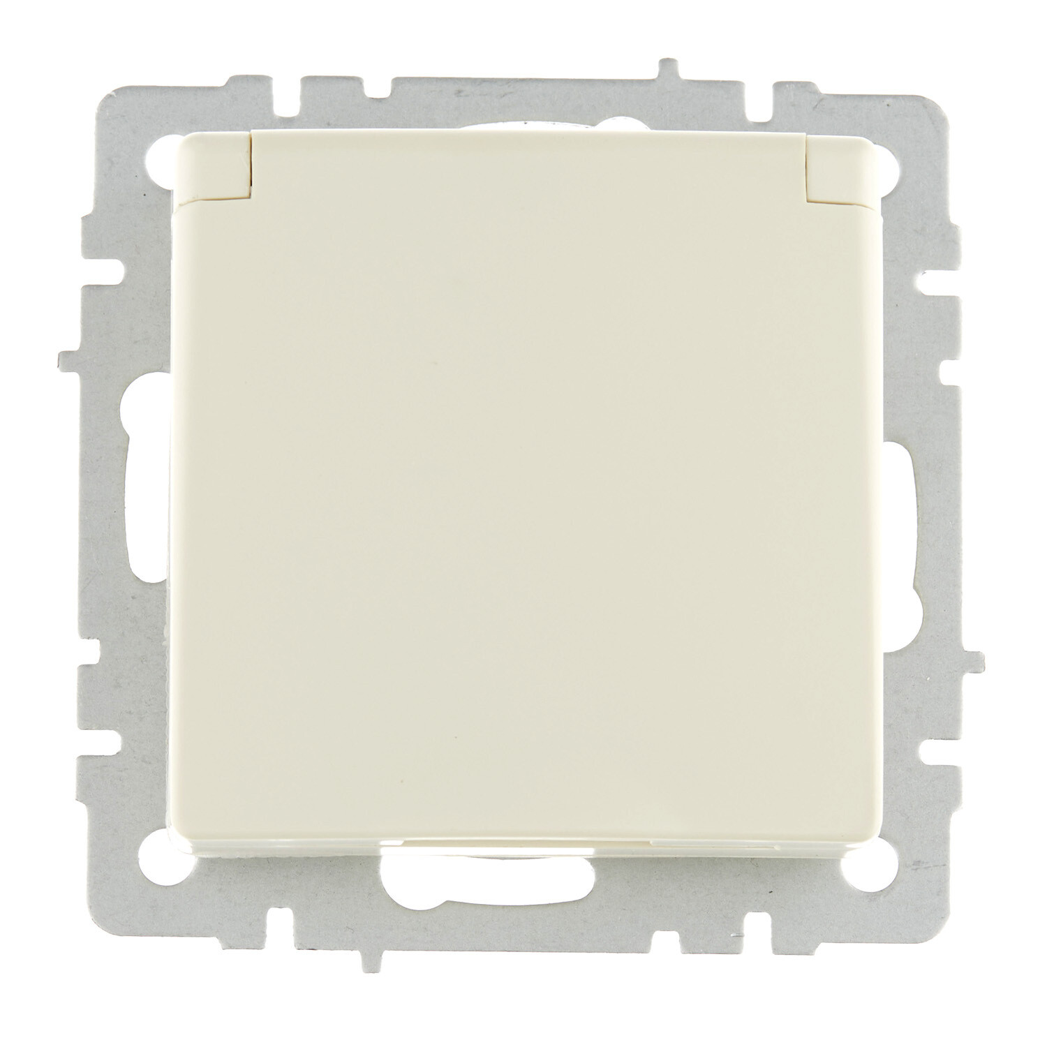Изображение товара Розетка IEK Brite РСбш10-3-44-БрКр встраиваемая бежевый IP44 шторки крышка