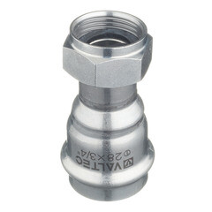 Соединитель VALTEC (VTi.908.I.002805) 28 мм х 3/4 ВР(г) нержавеющая сталь с накидной гайкой - фото 2