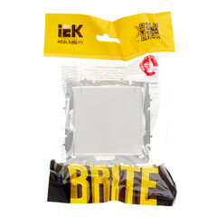 Розетка IEK Brite РСбш10-3-44-БрБ встраиваемая белая со шторками с крышкой (BR-R16-16-44-K01) - фото 3