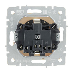 Розетка IEK Brite РС14-1-0-БрКр встраиваемая бежевая со шторками (BR-R14-16-K10) - фото 5