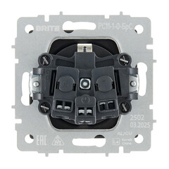 Розетка IEK Brite РС11-1-0-БрС встраиваемая сталь (BR-R11-16-K46) - фото 5