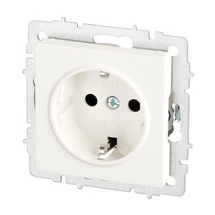 Розетка IEK Brite РС11-1-0-БрБ встраиваемая белая (BR-R11-16-K01) - фото 4