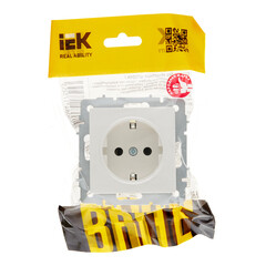 Розетка IEK Brite РС11-1-0-БрБ встраиваемая белая (BR-R11-16-K01) - фото 3