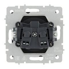 Розетка IEK Brite РС10-1-0-БрЧ встраиваемая черная (BR-R10-10-K02) - фото 5