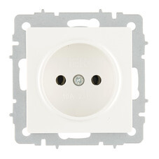 Розетка IEK Brite РС10-1-0-БрБ встраиваемая белая (BR-R10-10-K01)