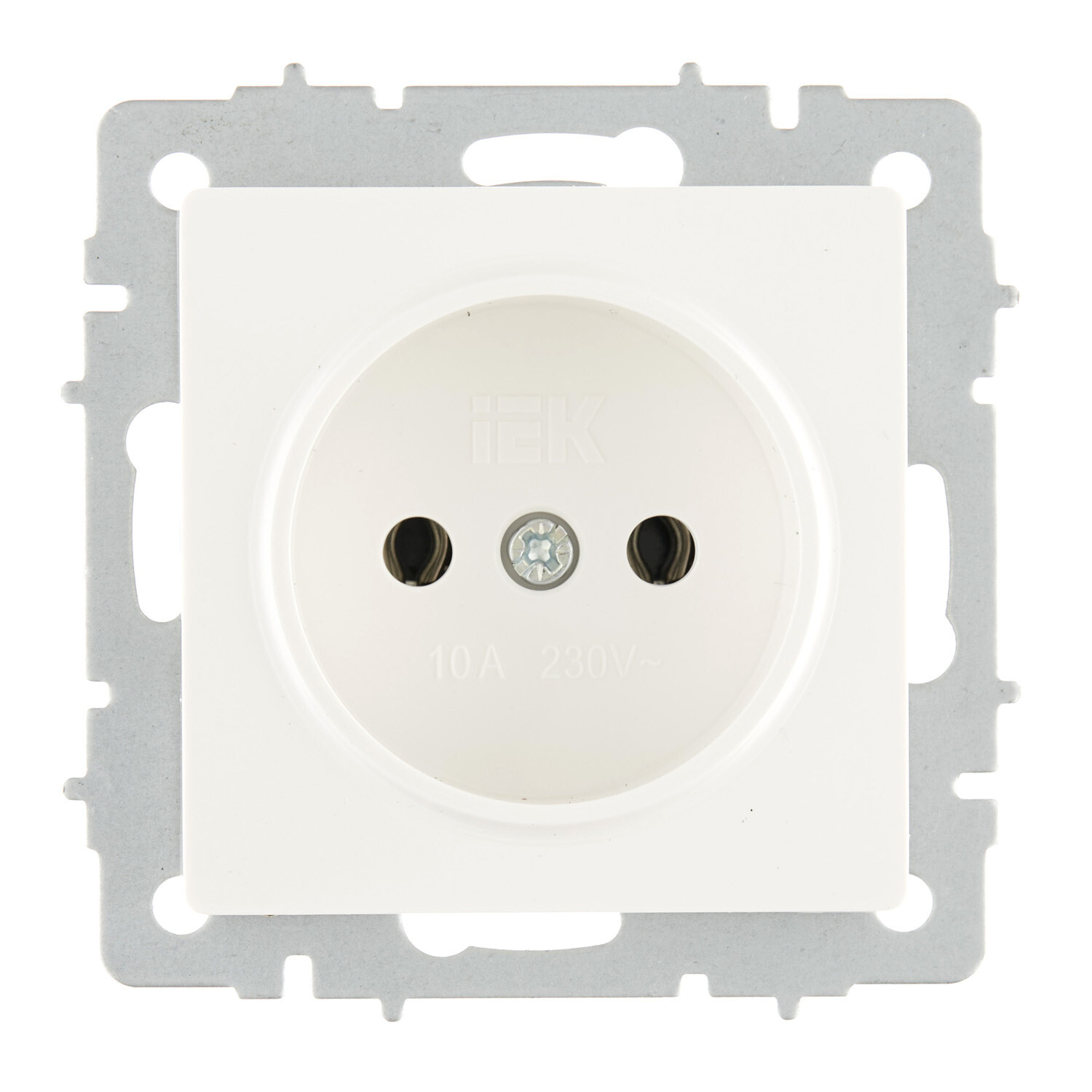 Изображение товара Розетка IEK Brite встраиваемая белая IP20 для жилых и коммерческих помещений