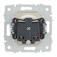 Розетка IEK Brite РС10-1-0-БрБ встраиваемая белая (BR-R10-10-K01) - фото 5