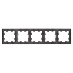 Рамка IEK Brite РУ-5-БрС пятиместная сталь (BR-M52-K46) - фото 5