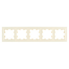Изображение товара Рамка IEK Brite РУ-5-БрКр пятиместная бежевая (BR-M52-K10)