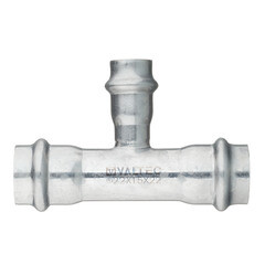 Тройник Valtec (VTi.931.I.221522) 22 х 15 х 22 мм нержавеющая сталь - фото 1